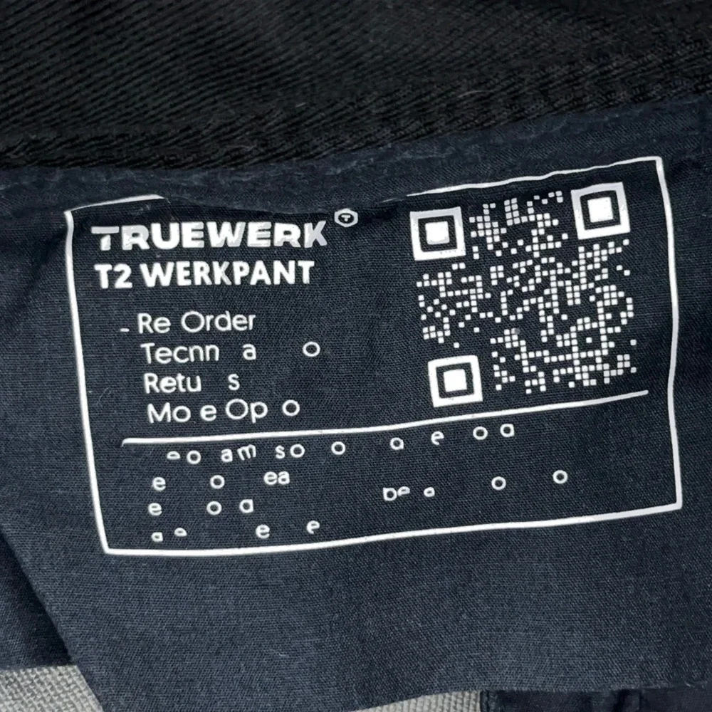 TRUEWERK T2 WerkPant Men's 38x34 Deep Grey Straight Stretch Technical Work Pant